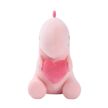 Alwoligag Dinosaur Stuffed Animal, Dinosaur Plush Toy, Loving Soft Dino Plush Toy, Sweet Romantic Cute Dinosaur Plush Toy(10.8 Inch)