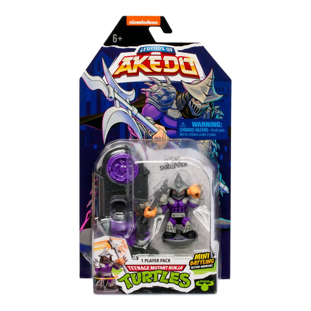 Legends of Akedo Teenage Mutant Ninja Turtles (TMNT)  Mini Battling Warriors  8 Mini Battling Warriors to Collect Including New Fighters  with Unique  (Super Shredder)