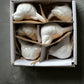 Creative Co-Op Set of 6 White Ceramic Birds - 2.5" Decorative Figurines, Model DE5729