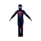 Marvel Integrated Spider-Man Official Youth Deluxe Zentai Costume - Stretch Spandex With Hidden Zippers And Wrist Slits (M) Blue