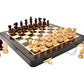 House Of Chess - 10 Inch Wooden Magnetic Folding Travel Chess Set/Board With 2 Extra Knights, 2 Extra Pawns, 2 Extra Queens And