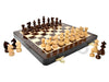 House Of Chess - 10 Inch Wooden Magnetic Folding Travel Chess Set/Board With 2 Extra Knights, 2 Extra Pawns, 2 Extra Queens And