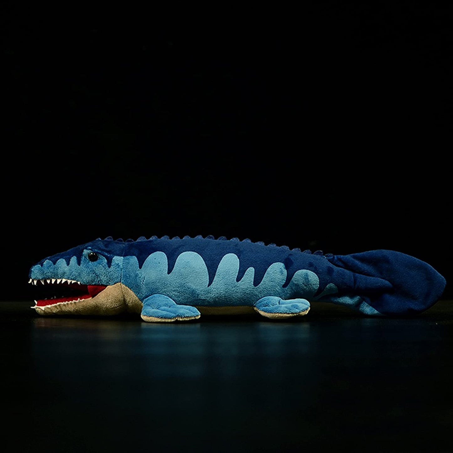 Simulation Mosasaurus Dinosaur Stuffed Plush Toy -Cute Soft Lifelike Mosasaurus Figurines Model Toy, Real Life Dinosaur Stuffed Animal Toys, Educational Gifts For Kids Boys Girls,18 Inches