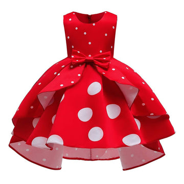 Mouse Dress Girls Mouse Costume For Toddler Baby Birthday Outfit Polka Dots Infant Kids Halloween Costumes Dress Up Headband Cos