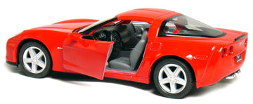 KiNSMART 2007 Corvette Z06 5inch 1:36Scale Die Cast Metal Model Toy Cars RED