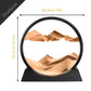 Winthfure Moving Sand Art Picture-3D Deep Sea Sandscape In Round Glass Flowing Sand Frame, Kid'S Large Desktop Dynamic Art Toys,
