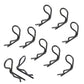 HobbyPark 50-Pack 90-Degree Angle Body Clips Bent Pins for All 1/10 Scale Model Car Truck Crawler Truck Buggy Black