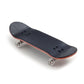 Spitboards® 32 X 96 Mm Fingerboard Complete Wood Set-Up Assembled, 5-Layers, Silver Trucks With Bushings And Nuts, Transparent Cnc Bearing Wheels, Lasered Foam Grip Tape Orange Green Skull