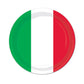 Beistle Italian Red White And Green Paper Plates