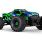 TRAXXAS Maxx Wide Green 1:10 RC Model Car Monster Truck 4WD RTR 2.4GHz