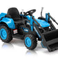 Mellcom Ride On Bulldozer With Detachable Trailer, 12V Kids Electric Vehicles Ride On Toy With Remote Control, Kids Car With Buc