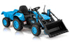 Mellcom Ride On Bulldozer With Detachable Trailer, 12V Kids Electric Vehicles Ride On Toy With Remote Control, Kids Car With Buc