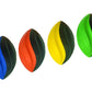 Lmc Products 7' Spiral Mini Football For Kids 4 Pack - Kids Football - Foam Footballs For Kids - Soft, Small Footballs For Kids (Red, Yellow, Blue And Green)