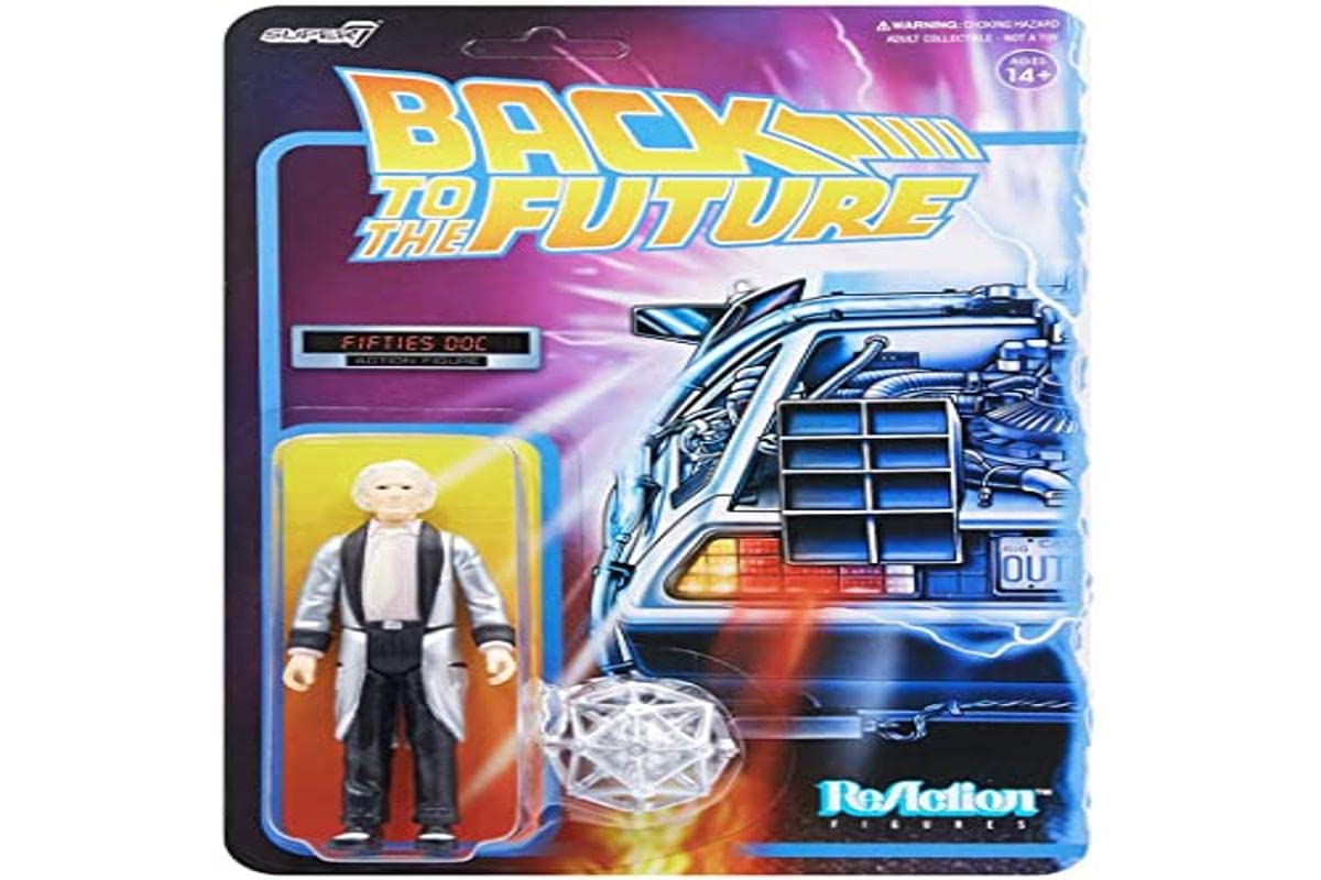 Super7 Back To The Future: Fifties Doc Brown Reaction Figure Multicolor