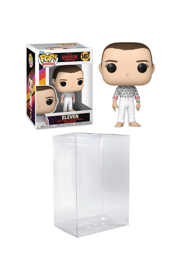 Funko Pop! Tv: Stranger Things Season 4 - Finale Eleven Common Bundled With A Byron 'S Attic Protector