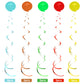 Dianelhall 30 Pieces Sea Animals Hanging Swirl Decorations Under the Sea Birthday Party Ceiling Decor for Boys Girls Ocean Merma