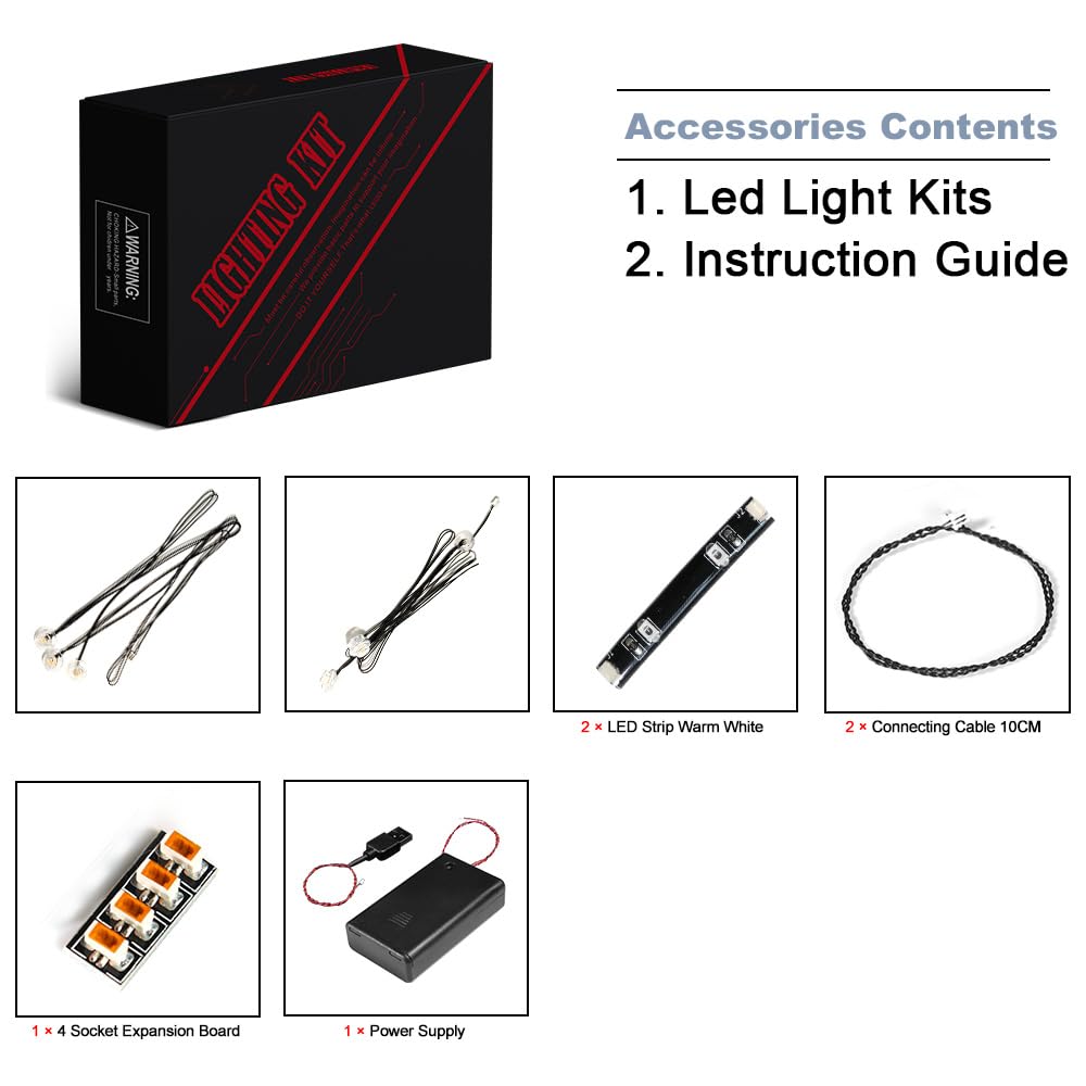 Brickbling Led Lighting Only, Compatible With Lego Orchid Flowers; Creative Light Kit Compatible With Lego 10311, Great Gift For Adults - Light Kit Only, Not Come With Model