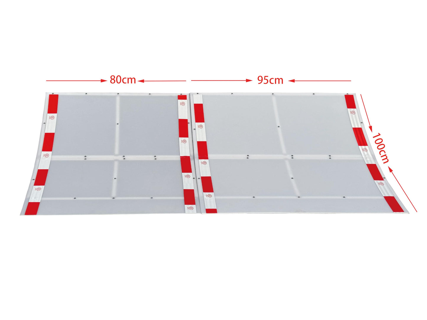 YSKMLOLP RC Car Jump Ramp - Stunt Playset for 1/5 to 1/16 Scale Cars, Endurance Plate, Stainless Steel, 100x80x35/37