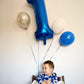 Metallic Blue Number 1 Balloon For First Birthday 40 Inch, 1St One Number Balloons Birthday Decorations For Girl Boy Toddler Bab