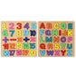 Shinetoy Wooden Puzzles For Toddlers, Wooden Abc Alphabet Number Puzzles Toddler Learning Puzzle Toys For Kids 1-3 Years Old, 2 