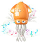 Dancing Squid Baby Toy, Electric Crawling Octopus Tummy Time Toy, Rechargeable Magic Dancing Music Squid Baby Toys for 3 4 5 6 Y
