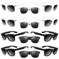 Astaron 12 Pack Kids Party Novelty Sunglasses Bulk Neon Party Favors For Beach Wedding Party Pool Party Supplies, Balck And White