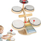 Dratal Montessori Musical Toy For Toddlers  Wooden Xylophone, Drum & Cymbals, Percussion Set With Mallets, Educational & Safe T