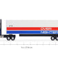 Candycar Wooden Diecast Collection - Overnighters Semi Truck, Premium Handcrafted Beech Wood Toy Car