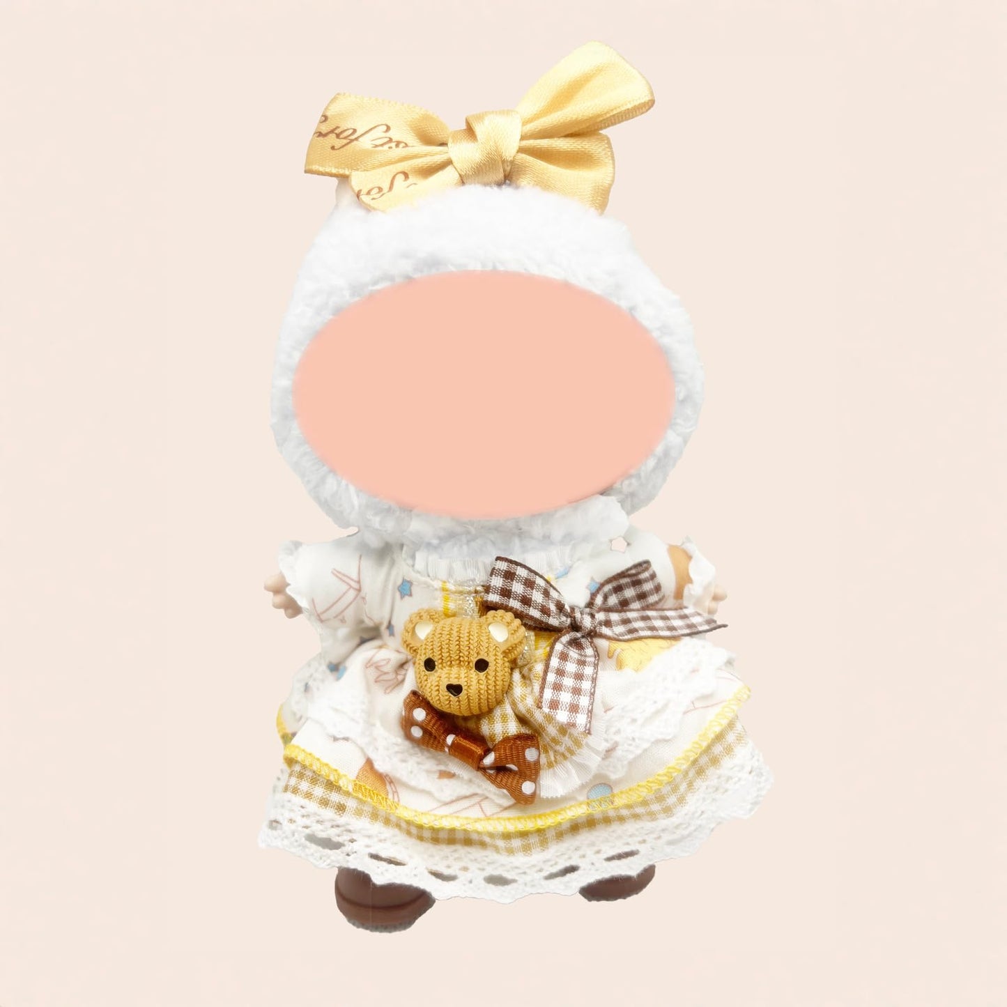 Doll Clothes Set and Accessories   2025 Stylish Exquisite Adorable Clothes Outfit for 15cm/17cm with Princess Dress|Girl's Hair Bow & Shoes | (No Doll)