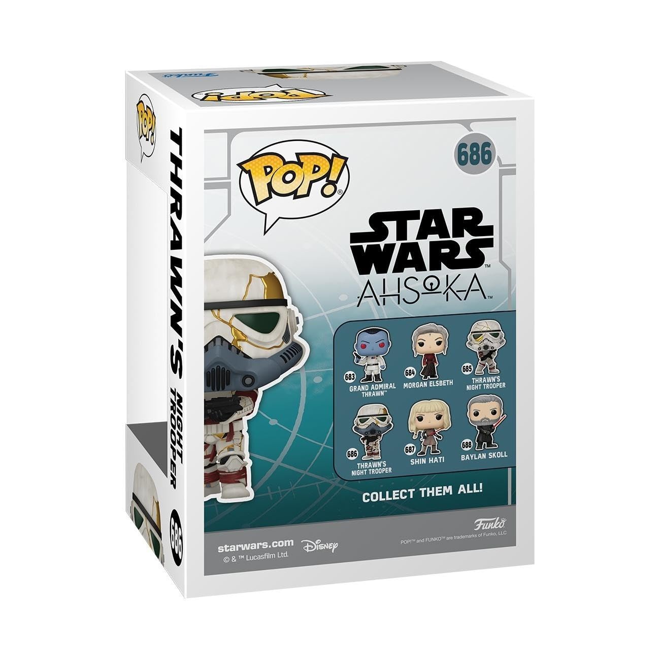 Funko Pop! Vinyl: Star Wars Ahsoka - Thrawn’S Night Trooper - (Left) - Collectable Vinyl Figure - Gift Idea - Official Merchandise - For Kids & Adults - Tv Fans - Model Figure For Collectors