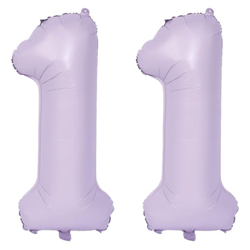 40 In Matte Purple Number Balloons Helium Foil Mylar Balloon Birthday Party Banquet Decoration Digital 11