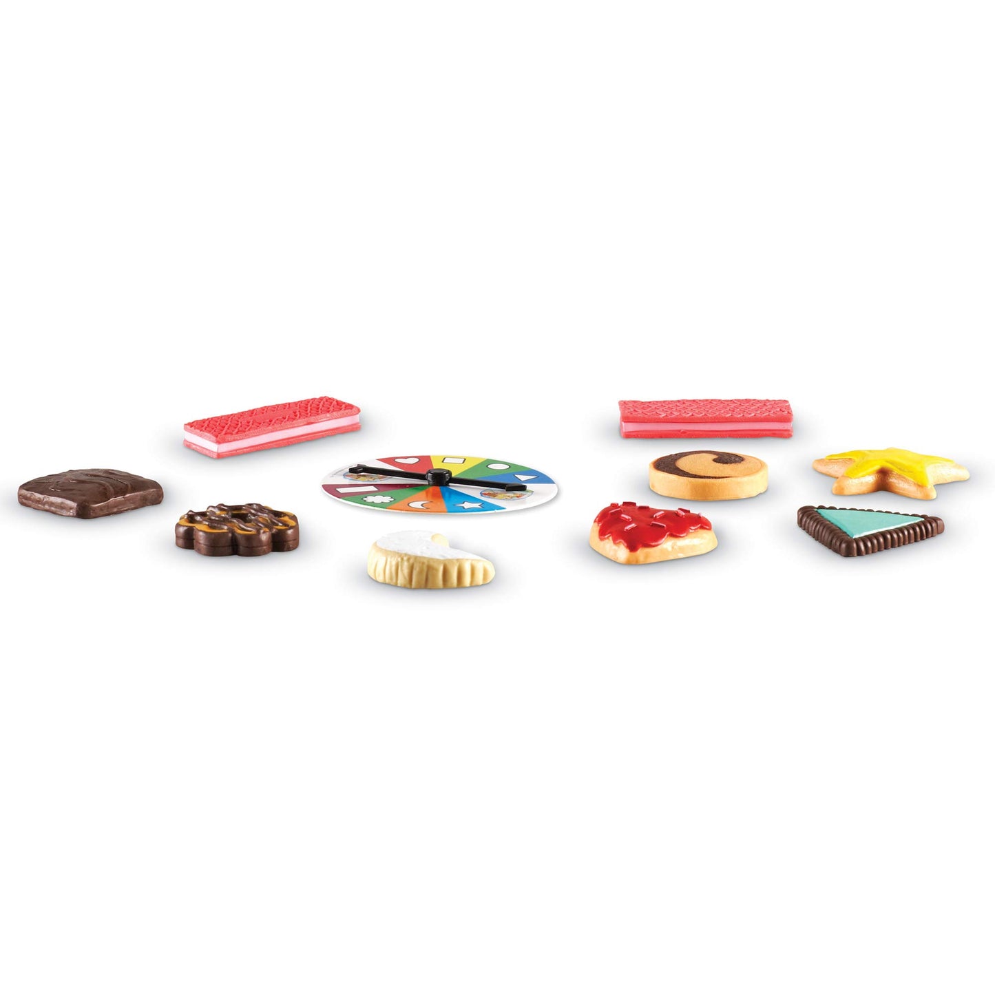 Learning Resources Take 10! Shape Finder Cookies - Multi Color, Plastic, Medium - Early Vocabulary & Motor Skills (Model LER9444-D)