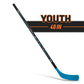 Franklin Sports NHL Youth Street Hockey Stick - Power 1040 Kids Outdoor Street Hockey Sticks - 40 Inch Youth Size for Kids - Right Handed - Wood/Fiberglass Shaft - Righty