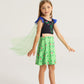 Wonderbabe Snow Queen Princess Costume For Girls Kid Halloween Cosplay Birthday Party Dress Up Outfits With Cape Size 9-10