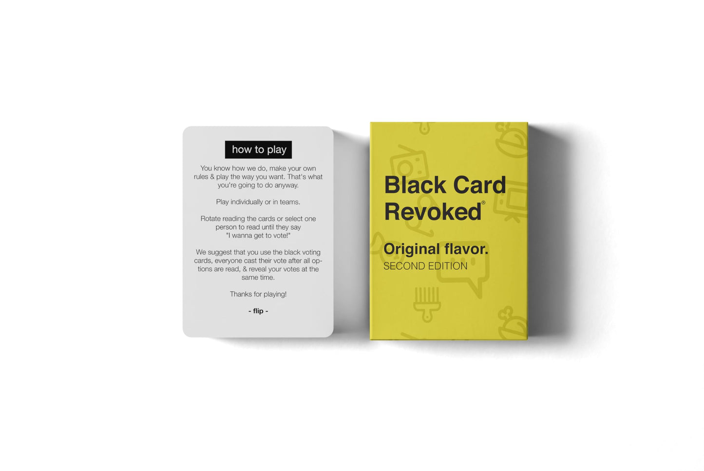 Black Card Revoked Trivia Game - Second Edition, Cardstock, Fun for Game Night & Holidays, Black Color