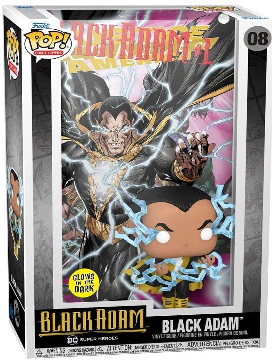 Funko Pop! Comic Cover: Dc Comics - Black Adam (Glow), Multicolor, 64070