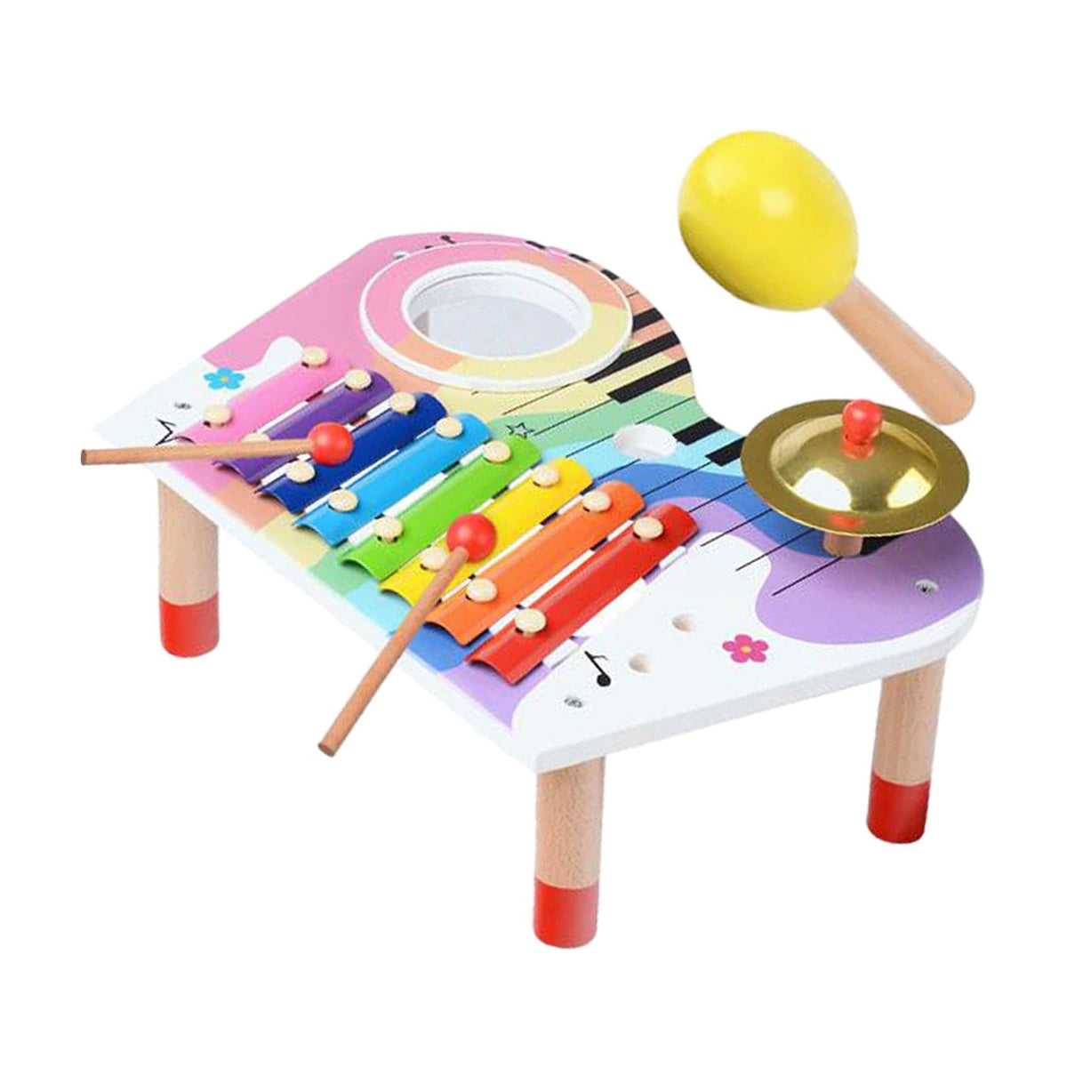 Loom Tree Toddlers Drum Kits Wooden Xylophone Motor Skill For Girls Boys Toddlers Kids | Educational | Music & Art