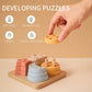 Youuys Stacking Montessori Toys For Toddler 1 2 3 Year Old, Shape Sorter Silicone Sorting And Stacking Toys - Preschool Fine Motor Skill Toy Sorter Puzzles Boys Girls Gifts 18+ Months Old (Square)