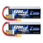 Zeee 6S Lipo Battery 5200mAh 22.2V 120C Soft Case Lipo with XT90 Connector RC Battery for RC Car Truck Airplane Helicopter Quadc