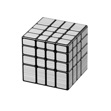 Cuberspeed 4X4 Mirror Cube Silver Sticker Magic Cube Black 4X4X4 Speed Blocks