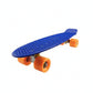 SNAPPSY Penny Board Colorful Skateboard Lightweight 27 Inch Cruiser Skateboard for Beginners, Outdoor, Travel Dark Blue W Org Wh