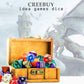 Creebuy Dnd Dice Set Red Black Rpg Dice For Dungeon And Dragons D&D Mtg 7-Die Polyhedral Dice
