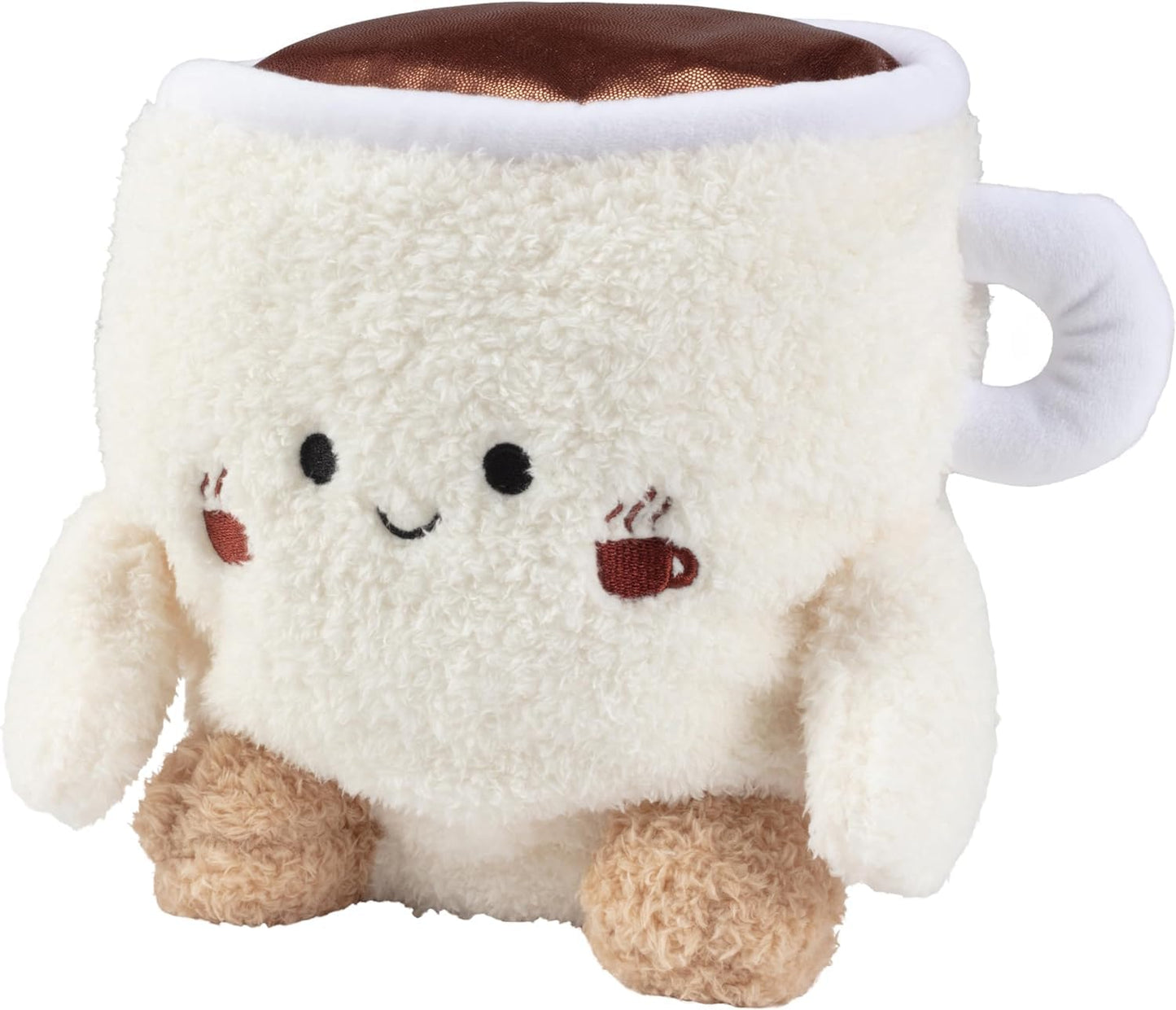 BumBumz 7.5 Inch Coffee Pot & Mug Plush Toy Set - Weighted Sensory, Soft & Cute - Officially Licensed, Perfect Gift for Kids