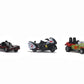 Jada Toys Nano Hollywood Rides Batman 1966 Classic TV Series 3 PK, Black,olive