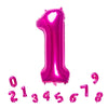 32 Inch Pink Number 1 Balloons Foil Ballon Digital Birthday Party Decoration Supplies (Pink Number 1 Balloon)