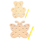 Edutots Wooden Lacing Activity  Bear And Butterfly Shaped Combo For Unisex Kids  Fun Educational Fine Motor Skill Toy Set