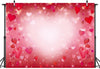 LTDKAEN Red Heart Valentines Day Backdrop Romantic Hearts Valentines Photo Background Lovers Portraits Bridal Shower Wedding Pa