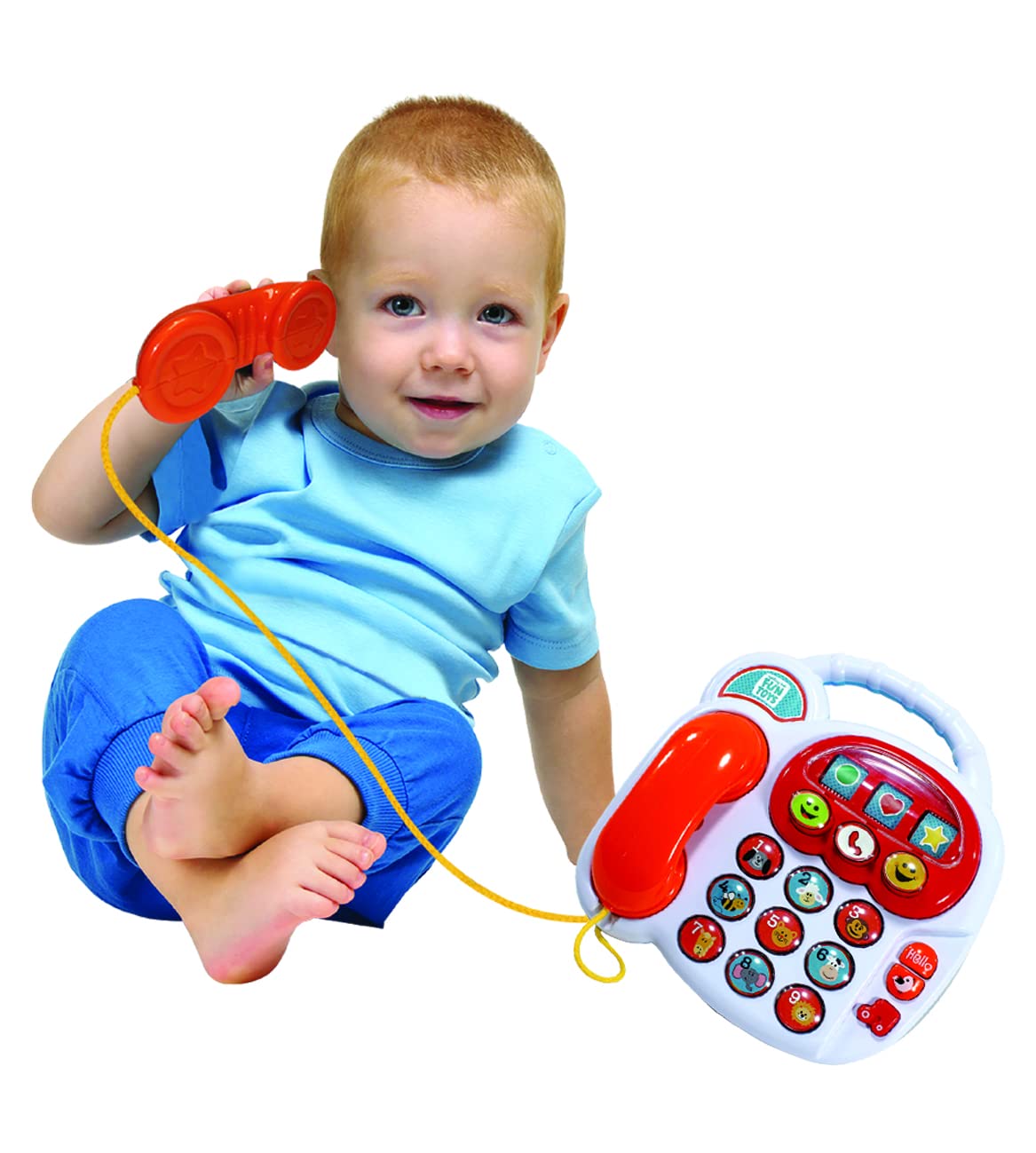 Nothing But Fun Toys Lights And Sounds Fun Time Telephone Designed For Children Ages 12+ Months, Multicolor