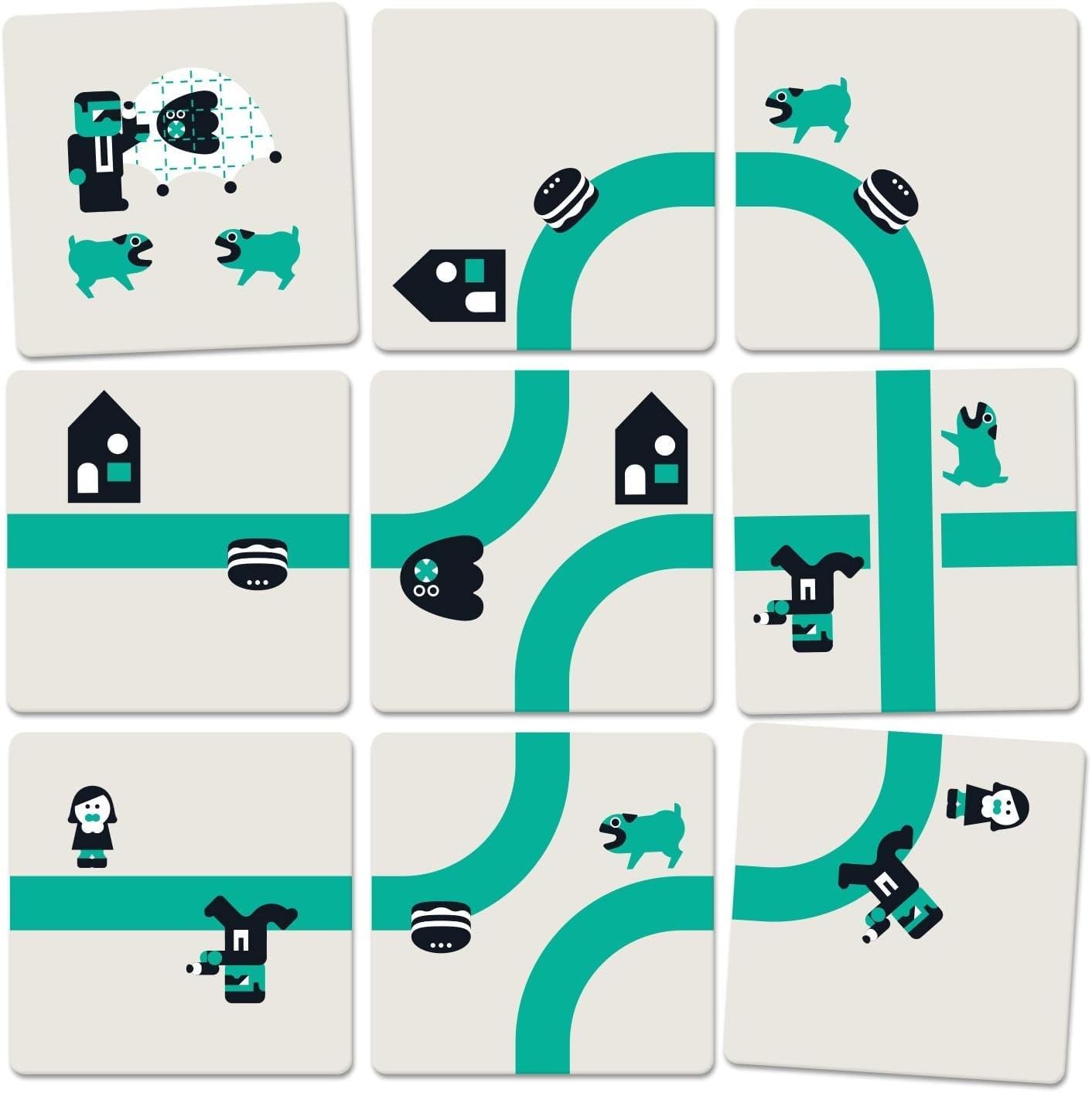 Oink Games Nine Tiles Panic - Fast-Paced Japanese Puzzle Game | Ages 7+ | Arrange Tiles To Win