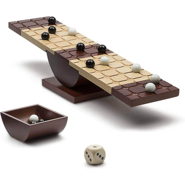 Rock Me Archimedes  Balancing Strategy Puzzle Marbles Family Board Game Retro STEM Learning Educational Toy  for mature-themeds and Kids Ages 8 and Up